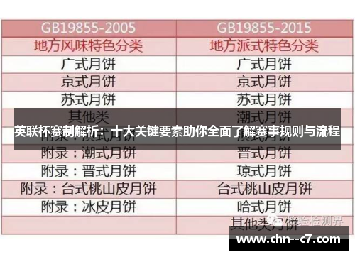 英联杯赛制解析：十大关键要素助你全面了解赛事规则与流程